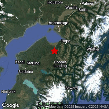Map of area around epicenter.