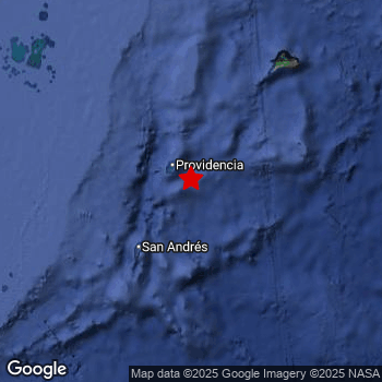 Map of area around epicenter.