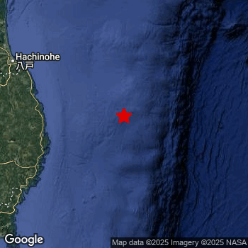 Map of area around epicenter.