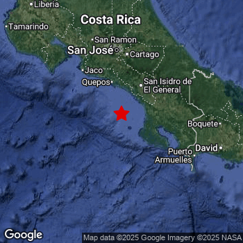 Map of area around epicenter.