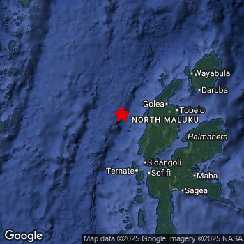 Map of area around epicenter.