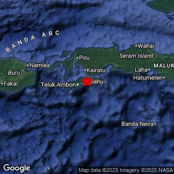 Map of area around epicenter.