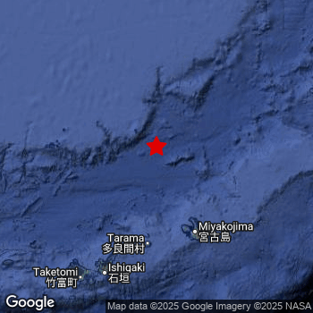 Map of area around epicenter.