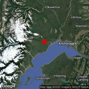 Map of area around epicenter.