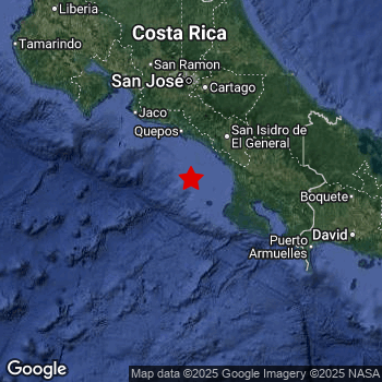 Map of area around epicenter.