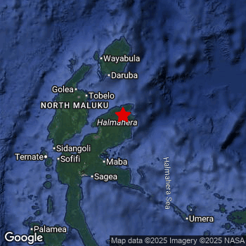 Map of area around epicenter.