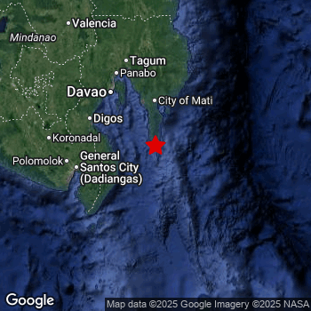 Map of area around epicenter.