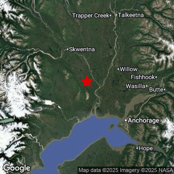 Map of area around epicenter.