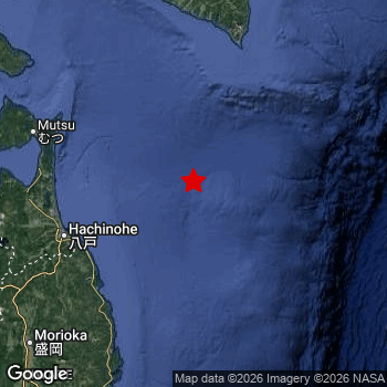 Map of area around epicenter.