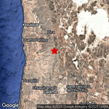 Map of area around epicenter.