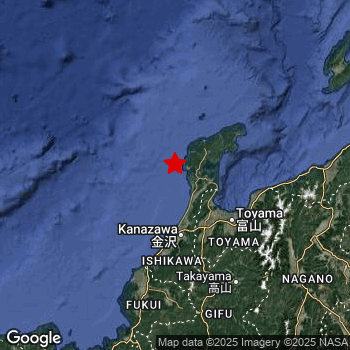 Map of area around epicenter.