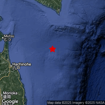 Map of area around epicenter.