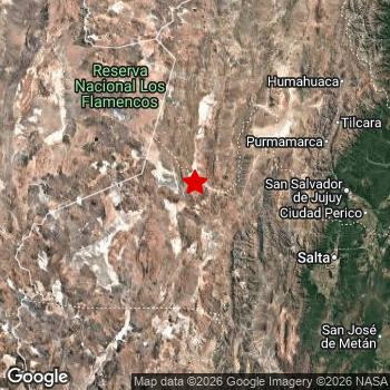 Map of area around epicenter.