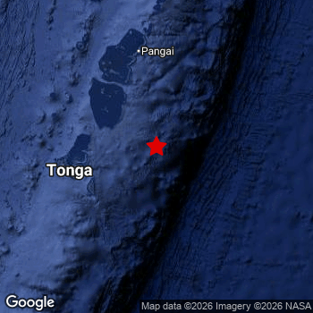 Map of area around epicenter.