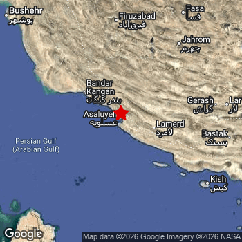 Map of area around epicenter.