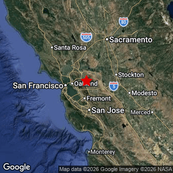 Map of area around epicenter.