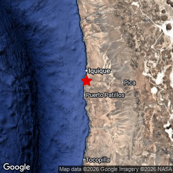 Map of area around epicenter.