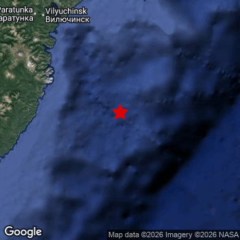 Map of area around epicenter.