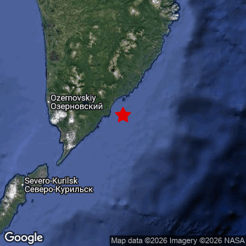 Map of area around epicenter.