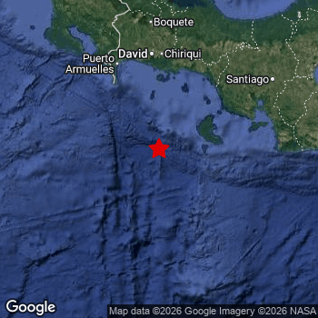 Map of area around epicenter.