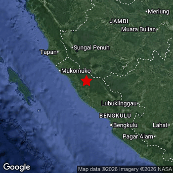 Map of area around epicenter.