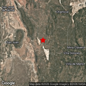 Map of area around epicenter.