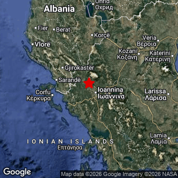 Map of area around epicenter.