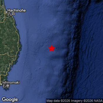 Map of area around epicenter.