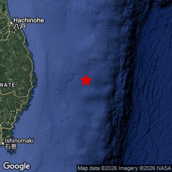 Map of area around epicenter.