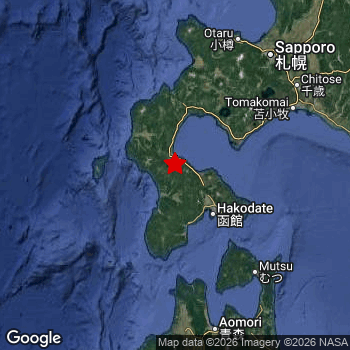 Map of area around epicenter.