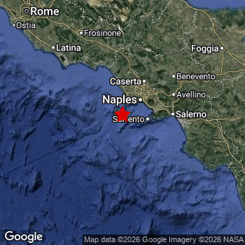 Map of area around epicenter.