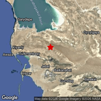 Map of area around epicenter.