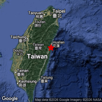 Map of area around epicenter.