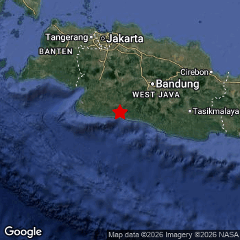 Map of area around epicenter.