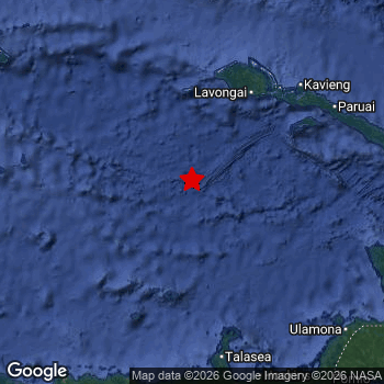 Map of area around epicenter.