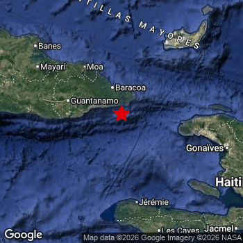 Map of area around epicenter.