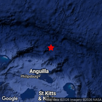 Map of area around epicenter.