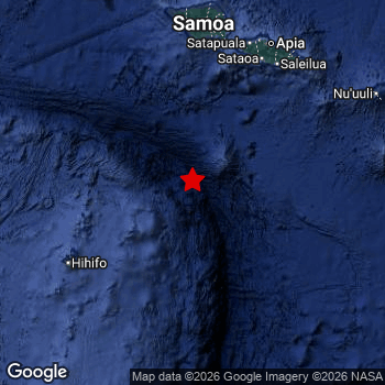 Map of area around epicenter.