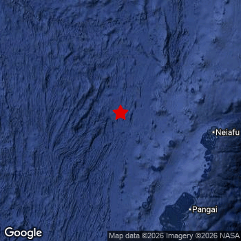 Map of area around epicenter.