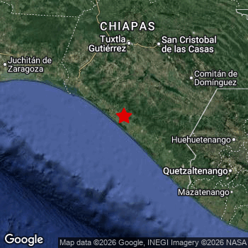 Map of area around epicenter.