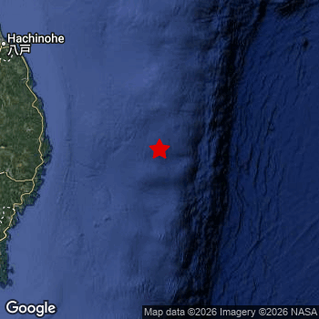 Map of area around epicenter.