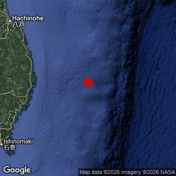 Map of area around epicenter.