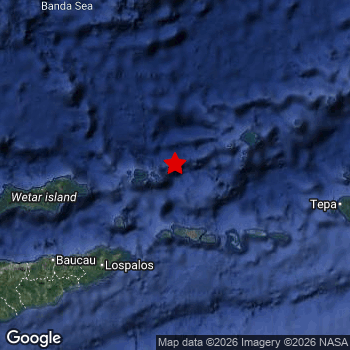 Map of area around epicenter.