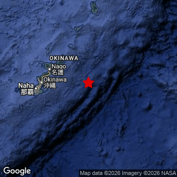 Map of area around epicenter.