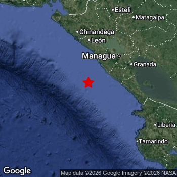 Map of area around epicenter.