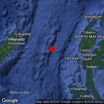 Map of area around epicenter.