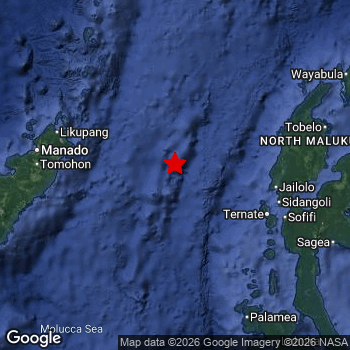 Map of area around epicenter.