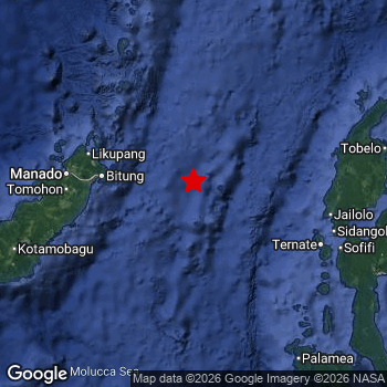 Map of area around epicenter.