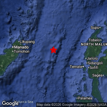 Map of area around epicenter.