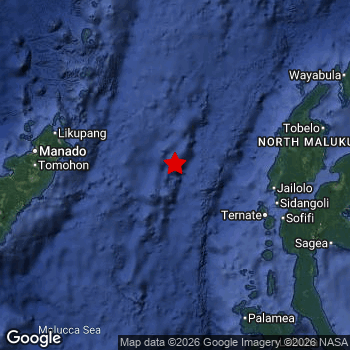 Map of area around epicenter.